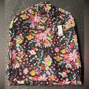 Vera Bradley Floral Garmet Bag - Black and Multicolor